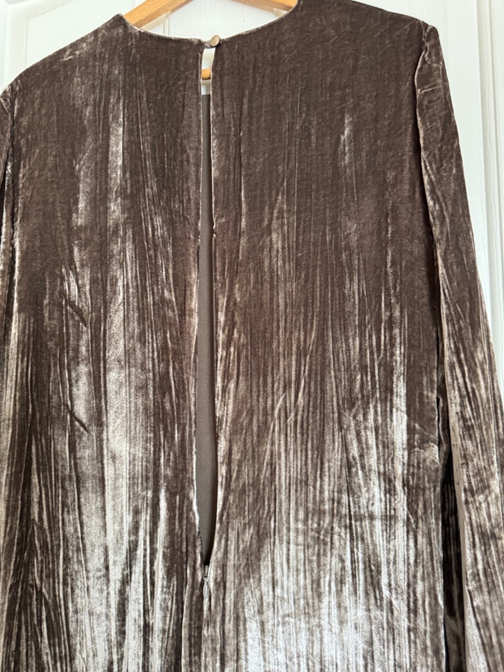 Jenni Kayne Exclusive Velvet Stella Flint Metallic Long Sleeve Maxi Dress size L - Picture 4 of 9
